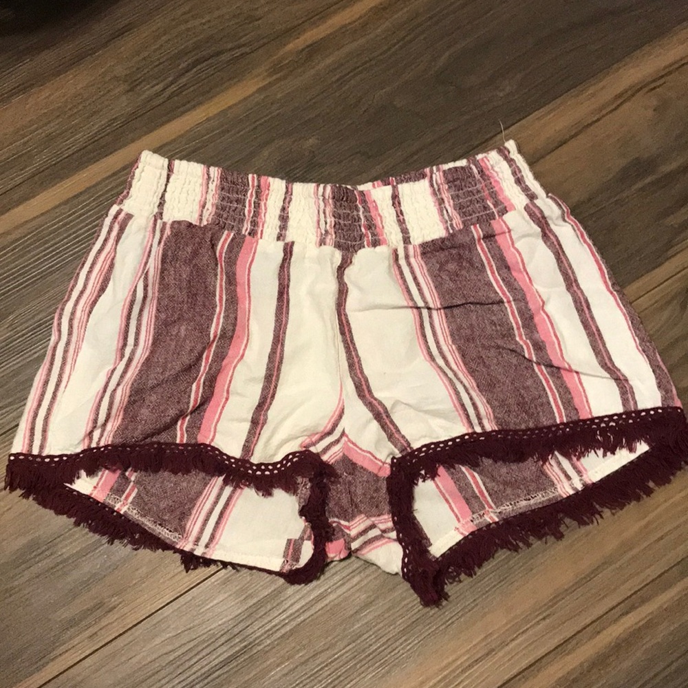 striped shorts